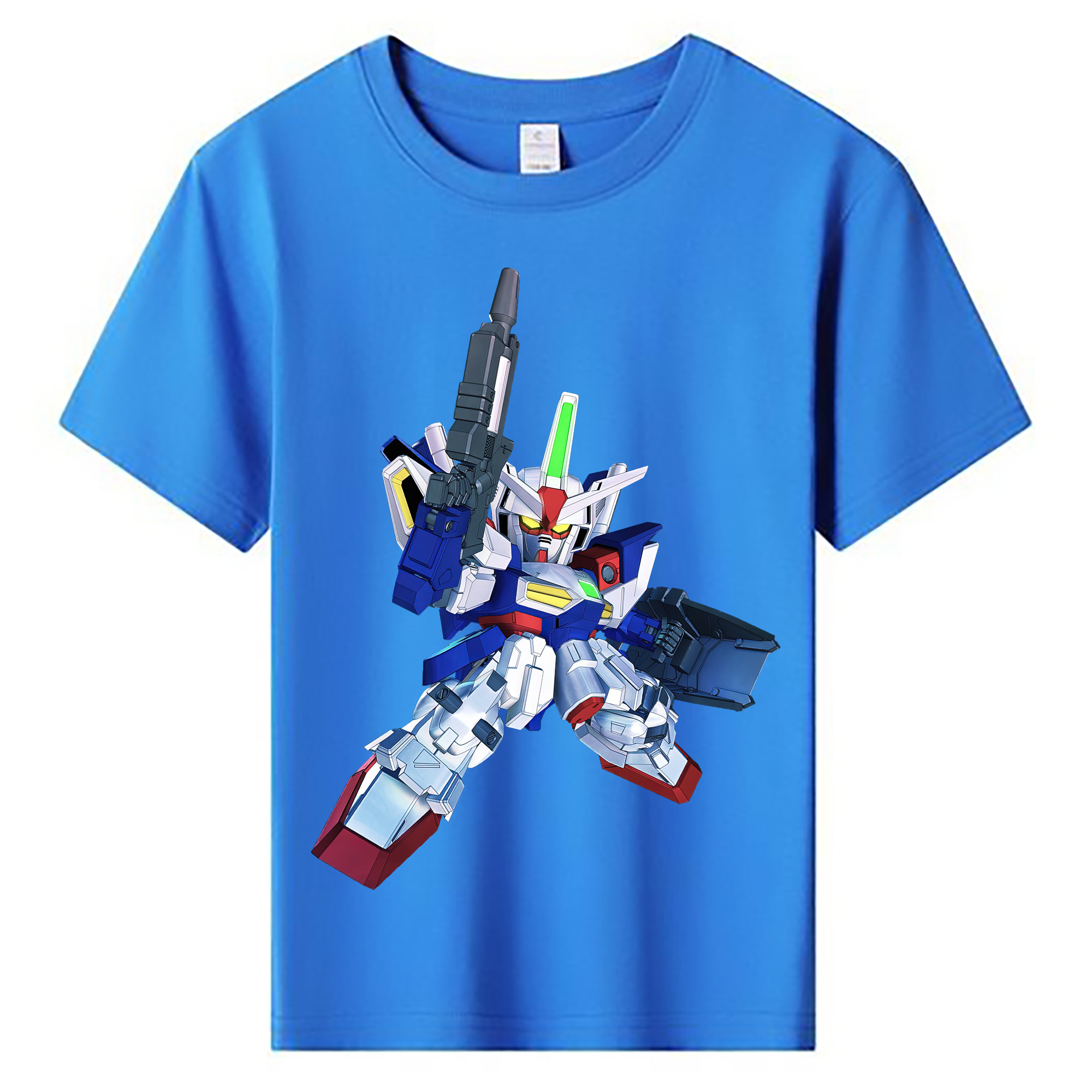 （画像用） 機動戦士ガンダム Mobile Suit Gundam 綿100％キッズTシャツ（フロントプリント）